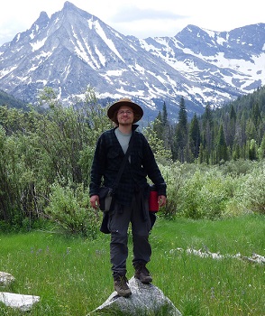 Me in the field in New Zealand